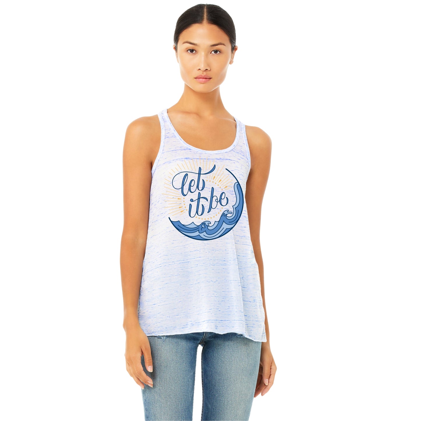 Let It Be — Women's Flowy Racerback