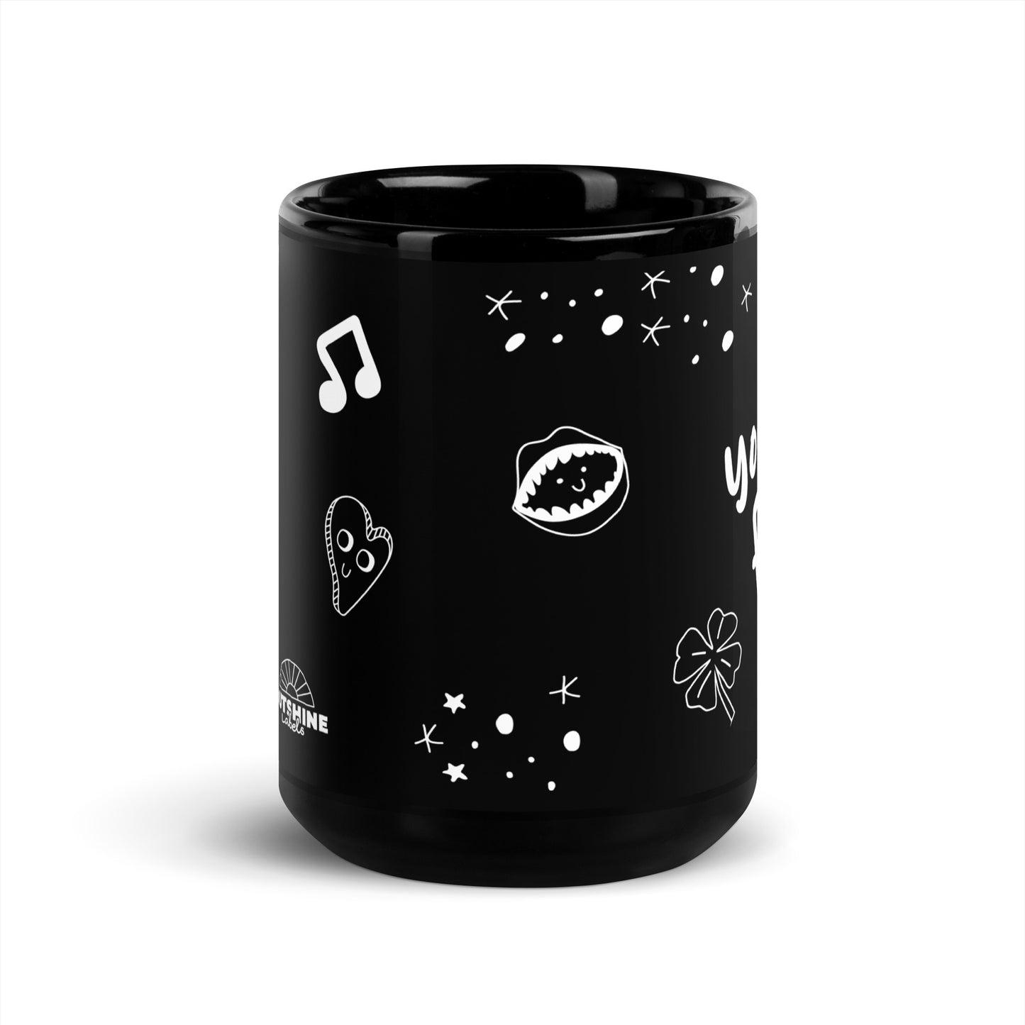 You are Rare — 15oz Black Glossy Mug.