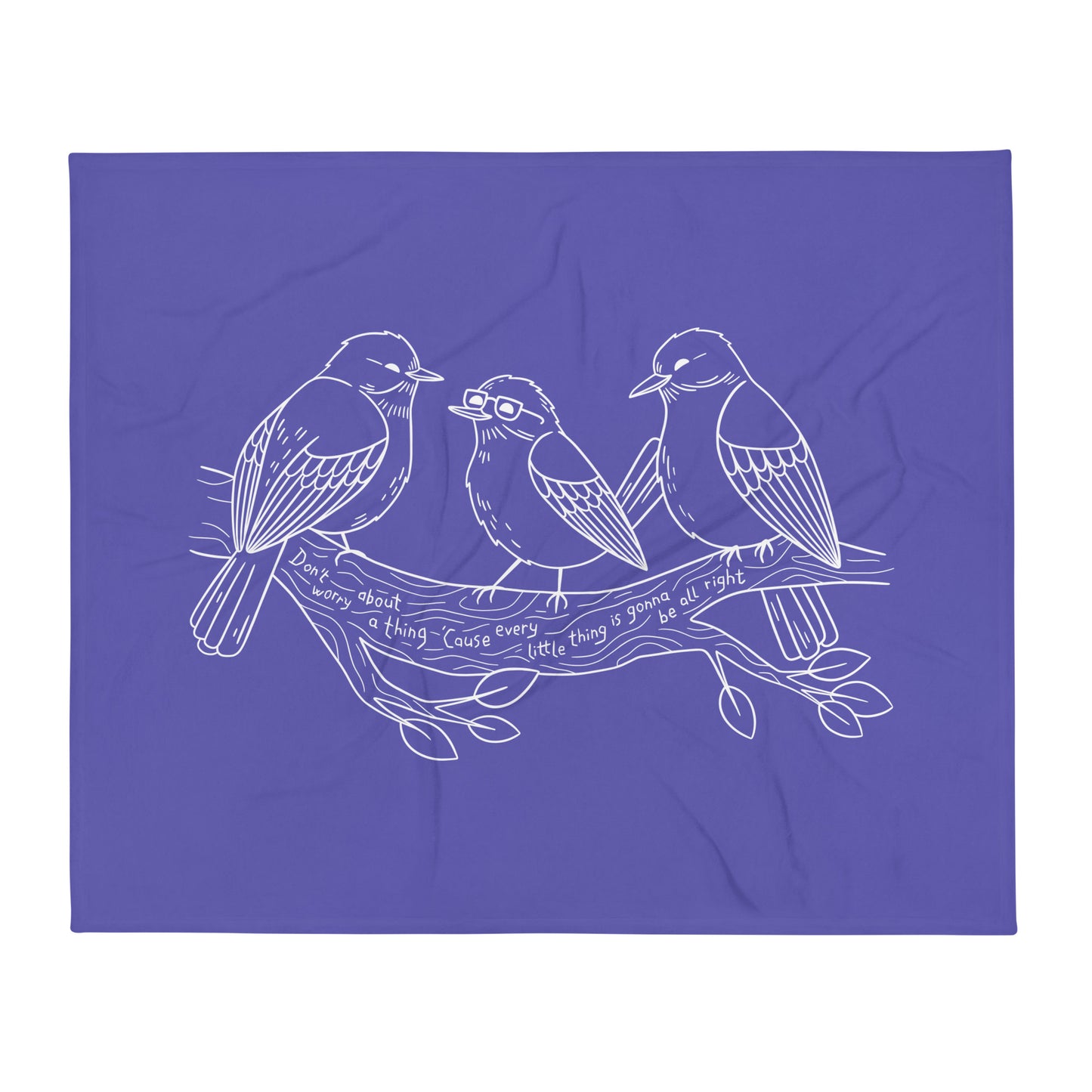 Three Little Birds — Fuzzy Throw Blanket