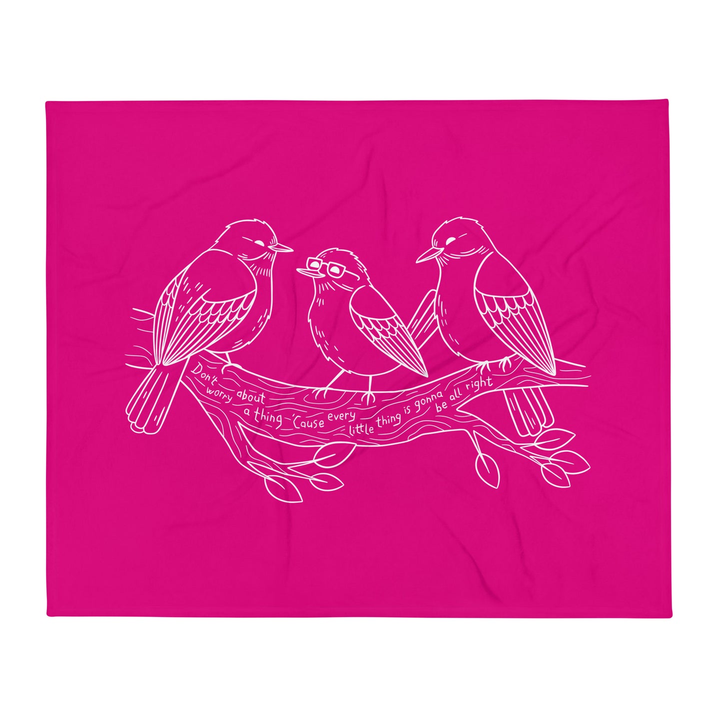 Three Little Birds — Fuzzy Throw Blanket