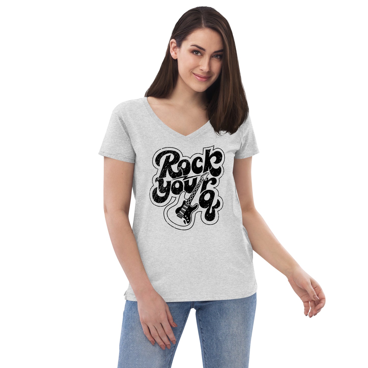 Rock Your Q — Women’s Recycled V-Neck Tee