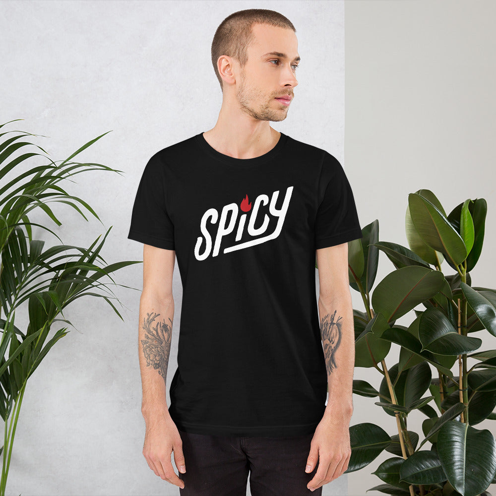 Spicy — Adult Unisex Tee (Black)