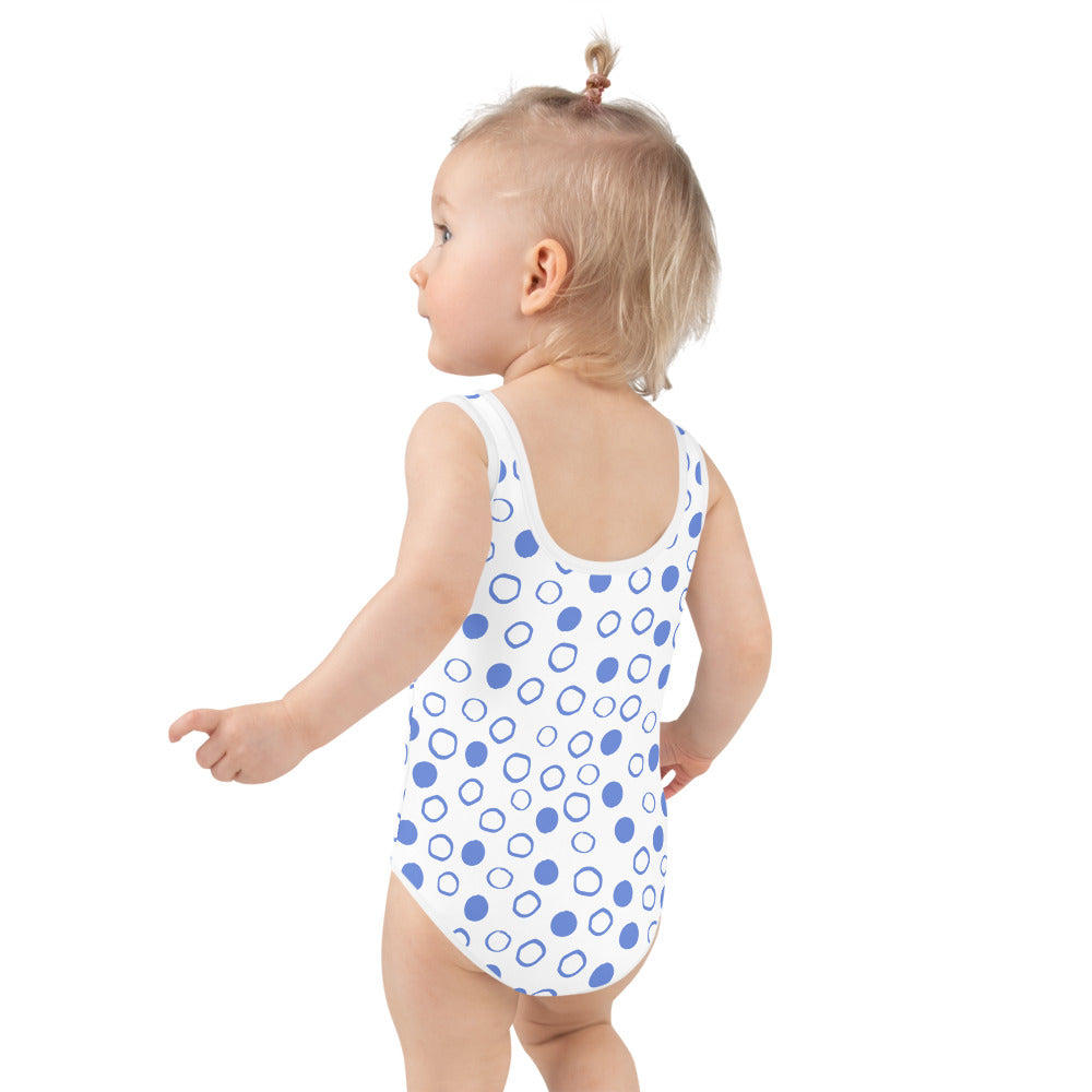 Blue Circles — Toddler Swimsuit | Dance Happy Designs x Outshine Labels