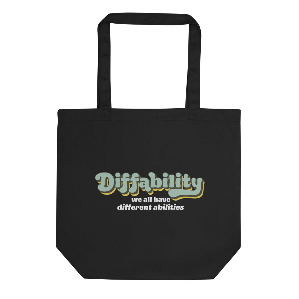 Diffability Retro — Large Eco Tote