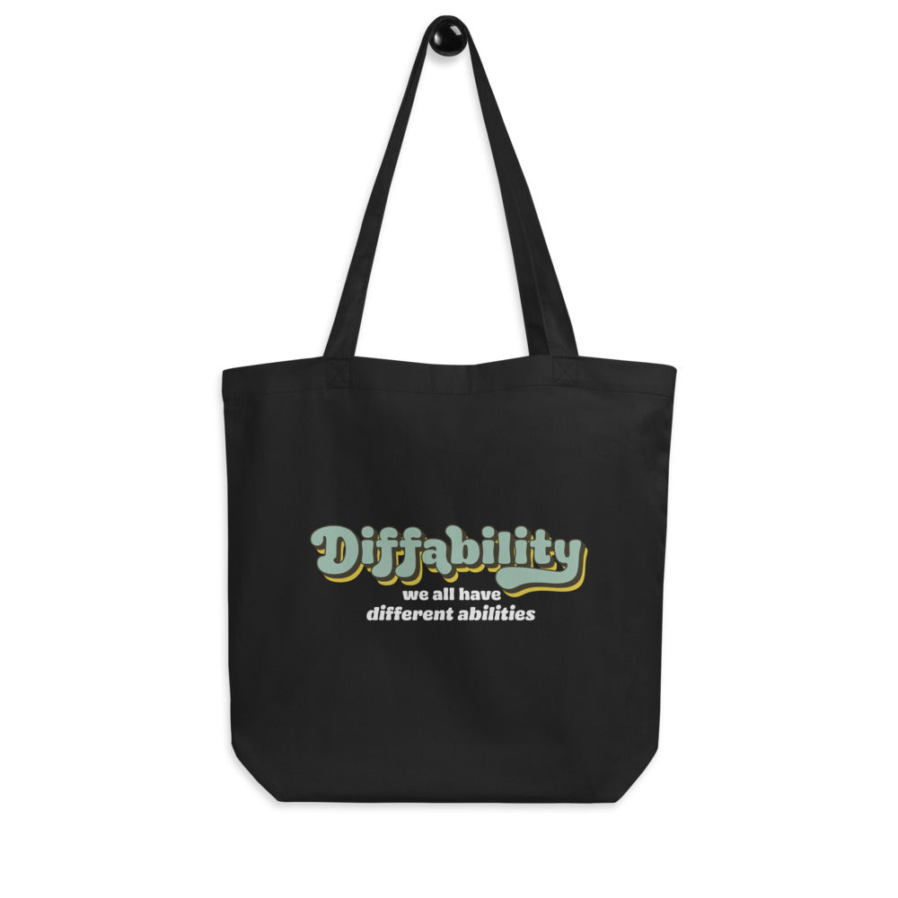 Diffability Retro — Large Eco Tote