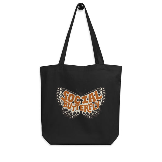 Social Butterfly — Large Eco Tote