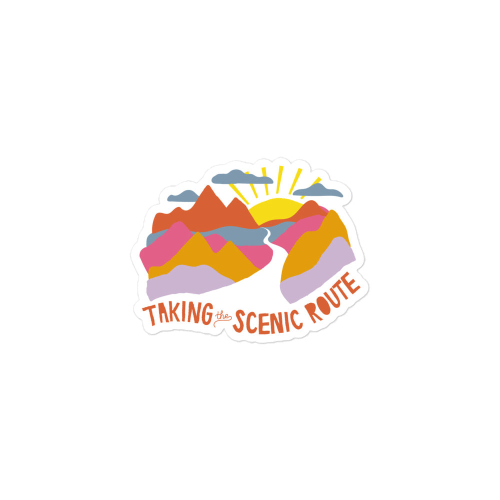 Taking The Scenic Route — Sticker