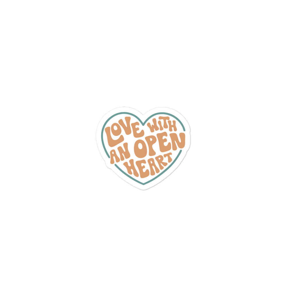 Love With An Open Heart — Sticker