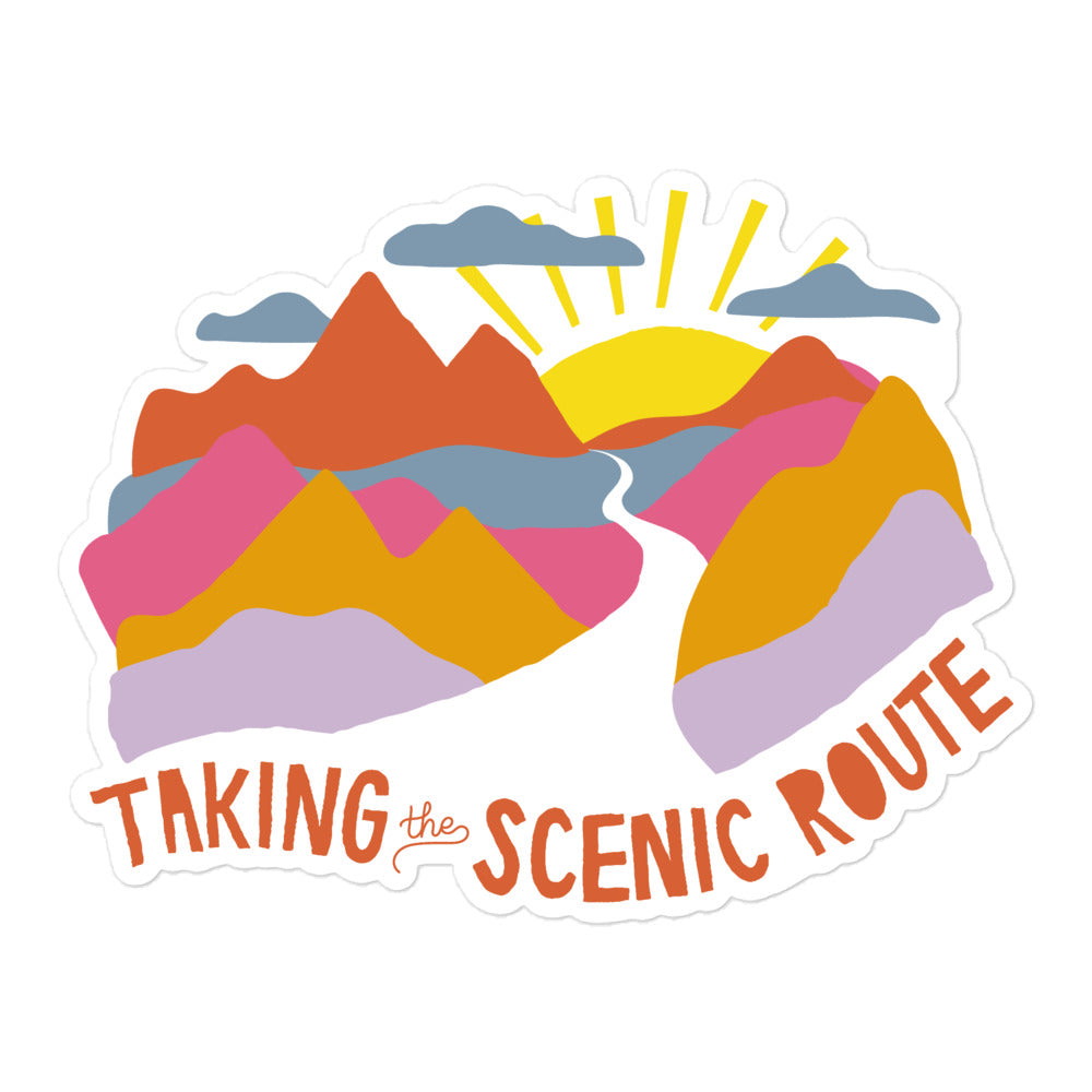 Taking The Scenic Route — Sticker