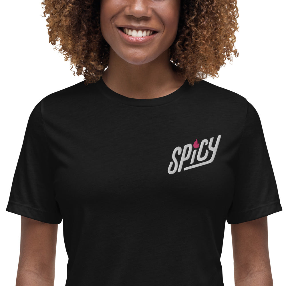 Spicy — Women's Relaxed Tee (Embroidered)