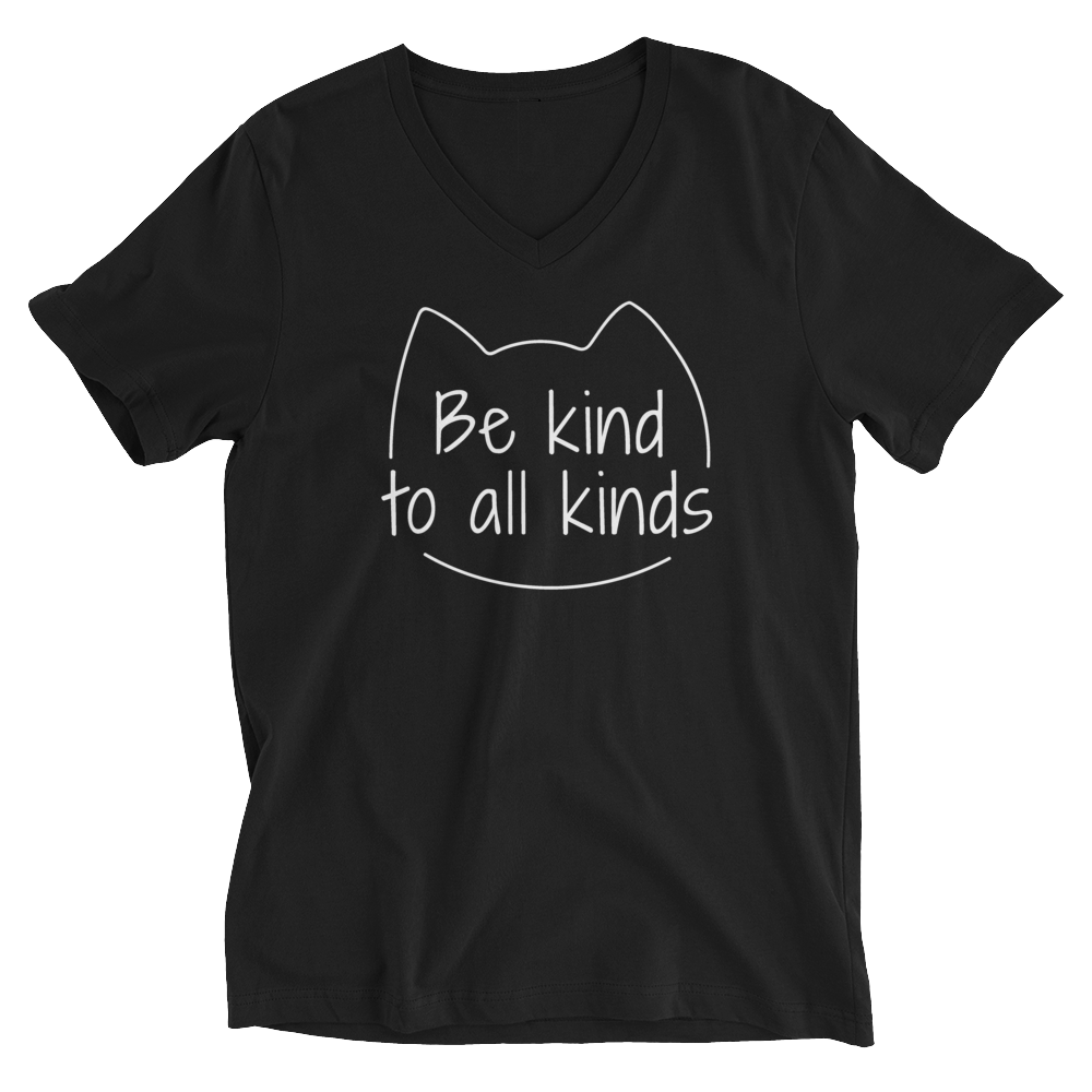 Be Kind To All Kinds — Adult Unisex V-Neck