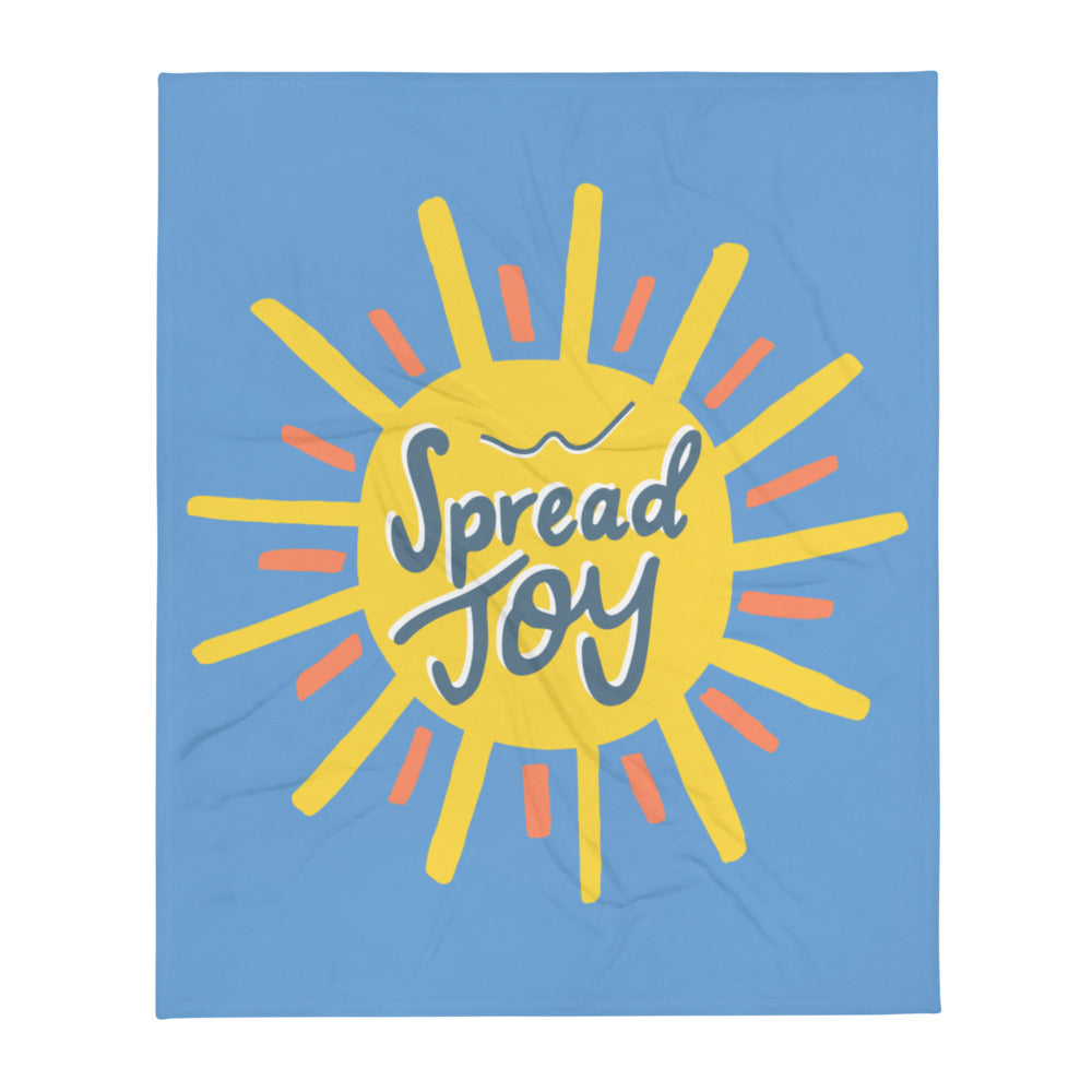 Spread Joy — Fuzzy Throw Blanket