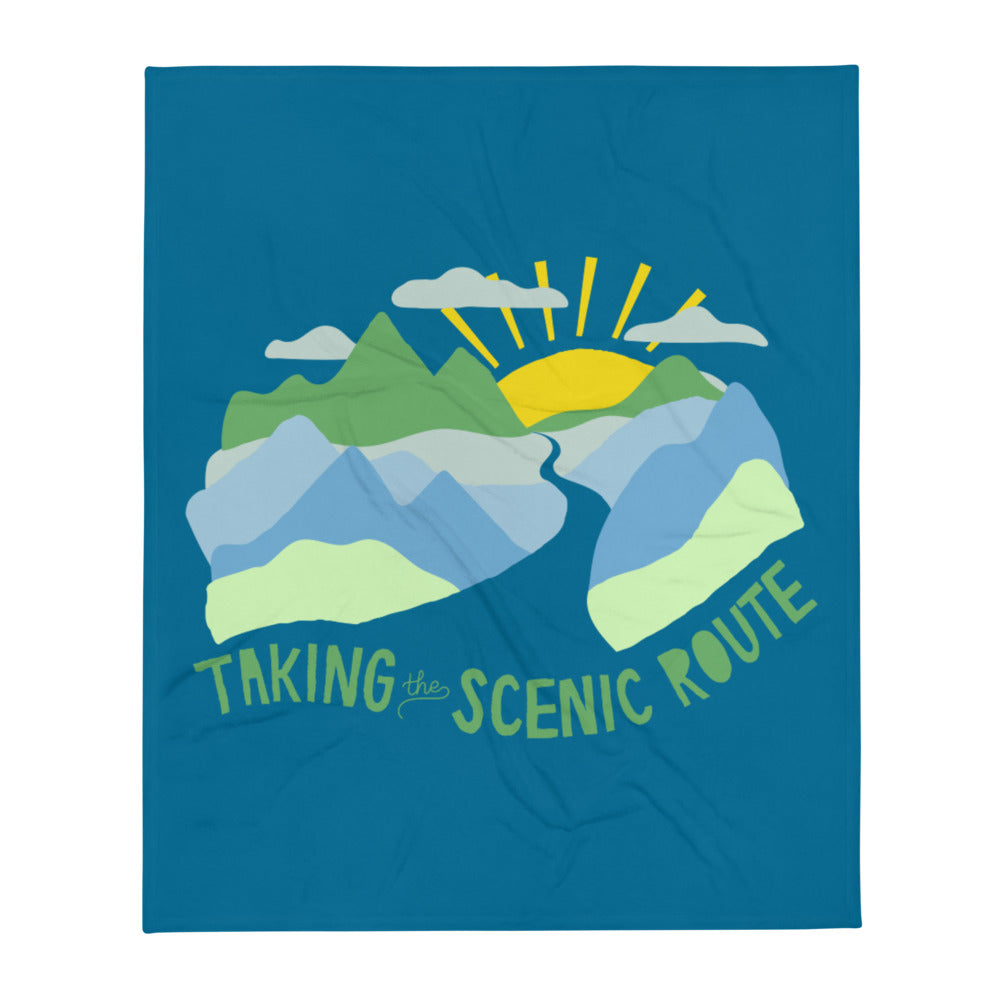 Taking The Scenic Route — Fuzzy Throw Blanket