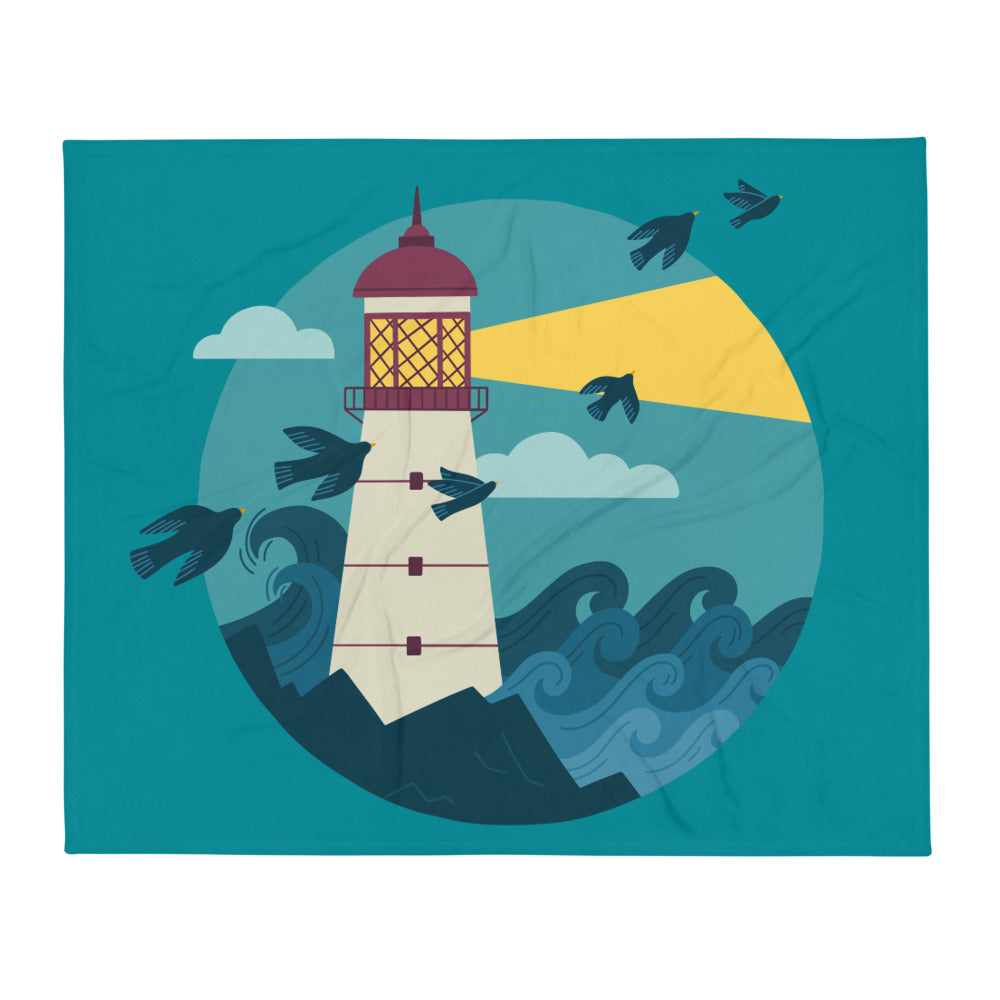 Lighthouse — Fuzzy Throw Blanket