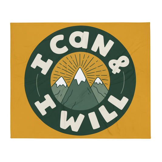 I Can & I Will — Fuzzy Throw Blanket
