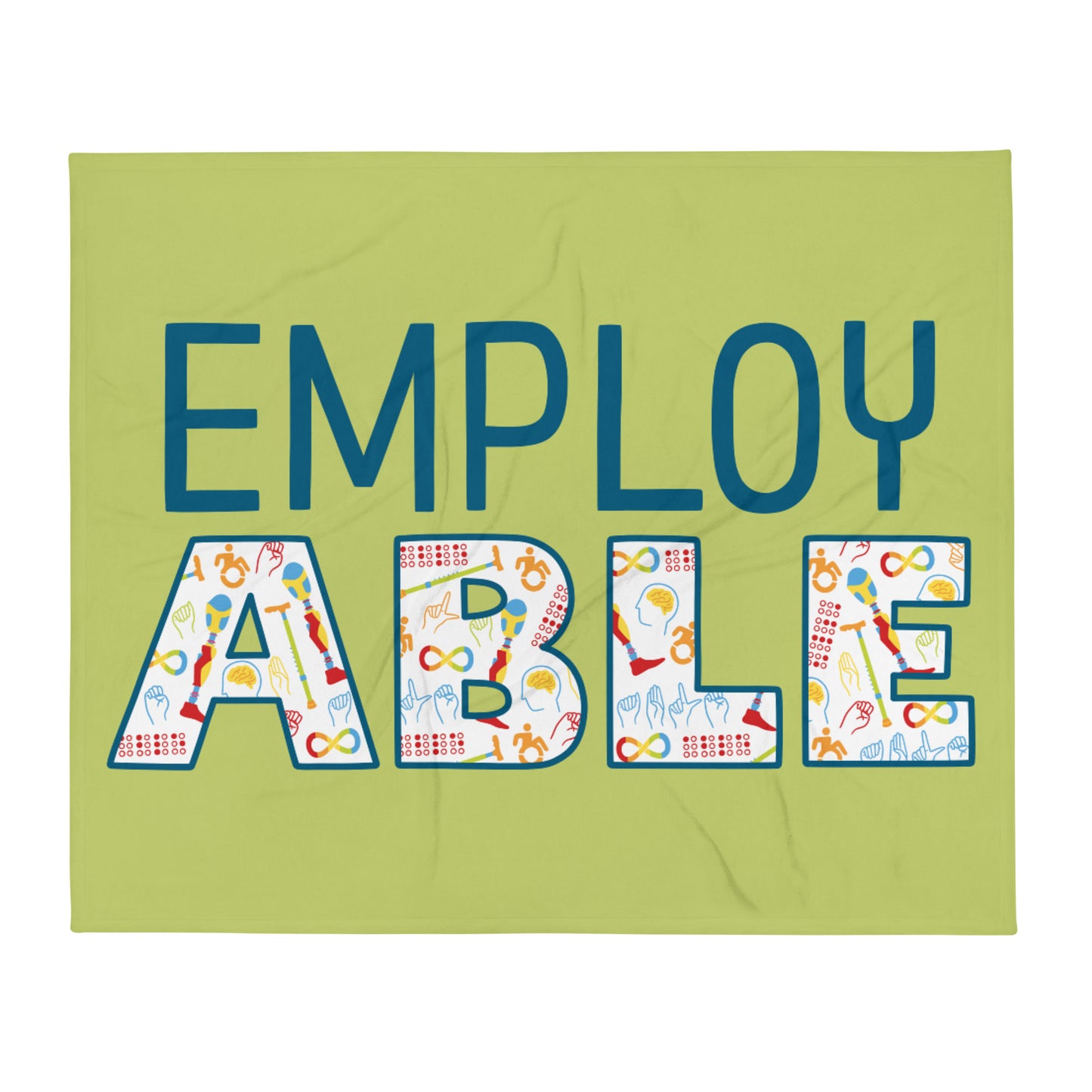 EmployABLE — Fuzzy Throw Blanket