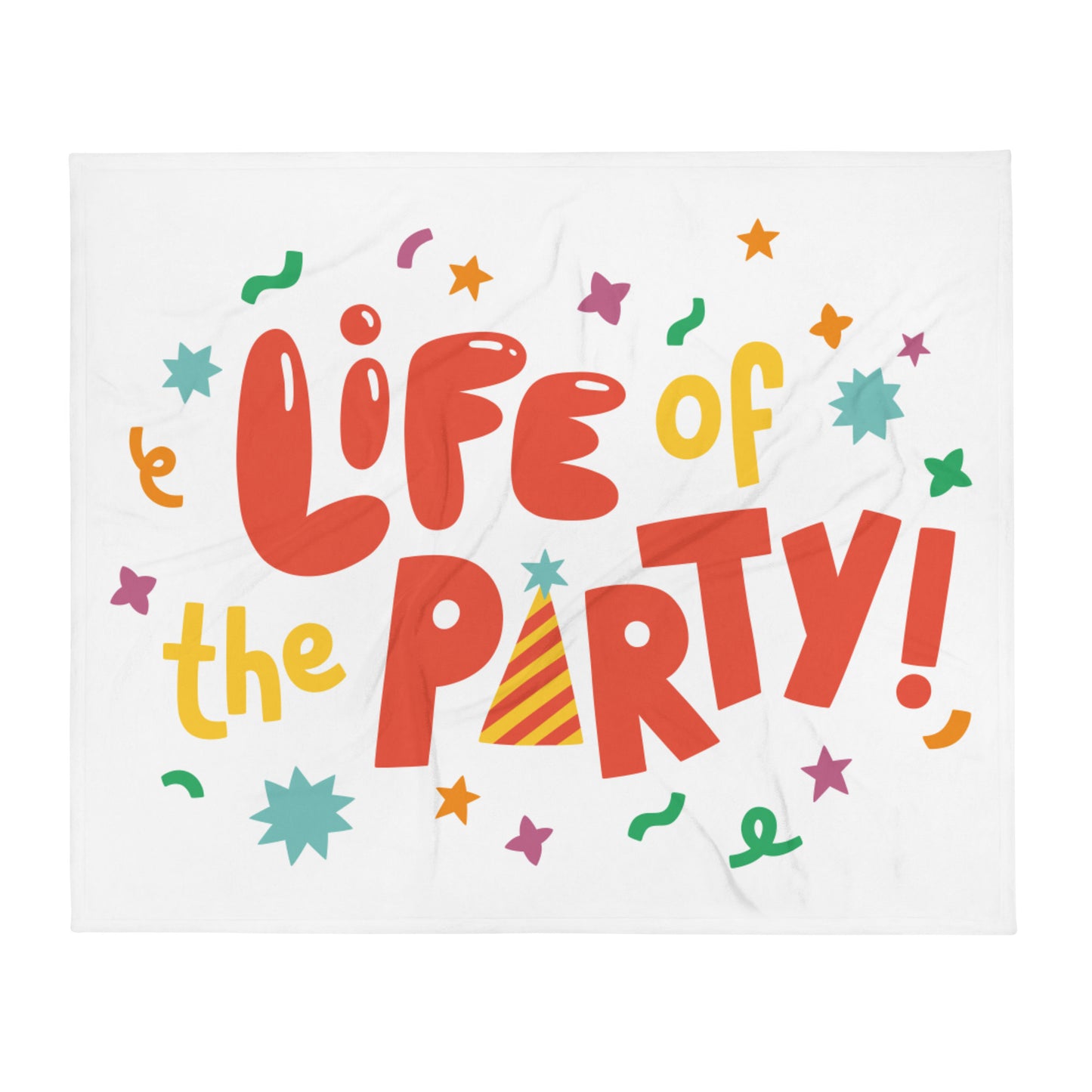 Life Of The Party — Fuzzy Throw Blanket