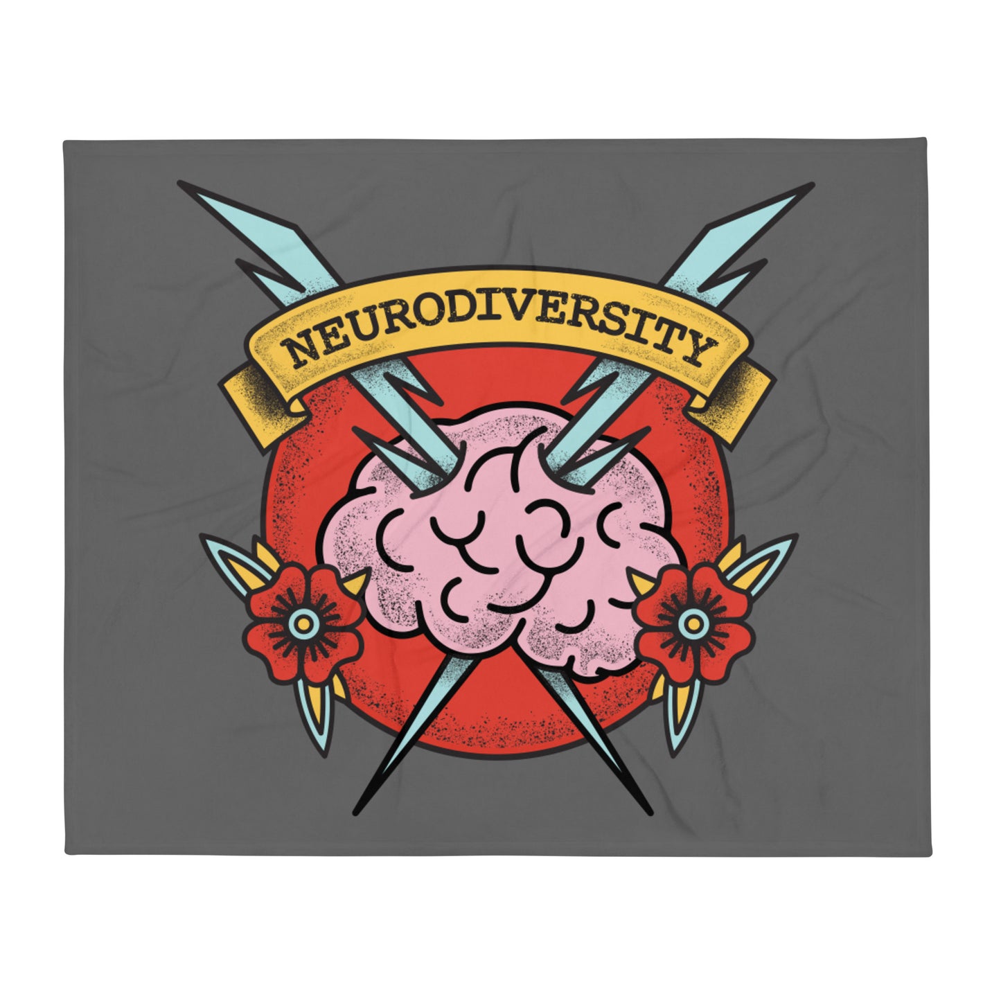 Neurodiversity — Fuzzy Throw Blanket