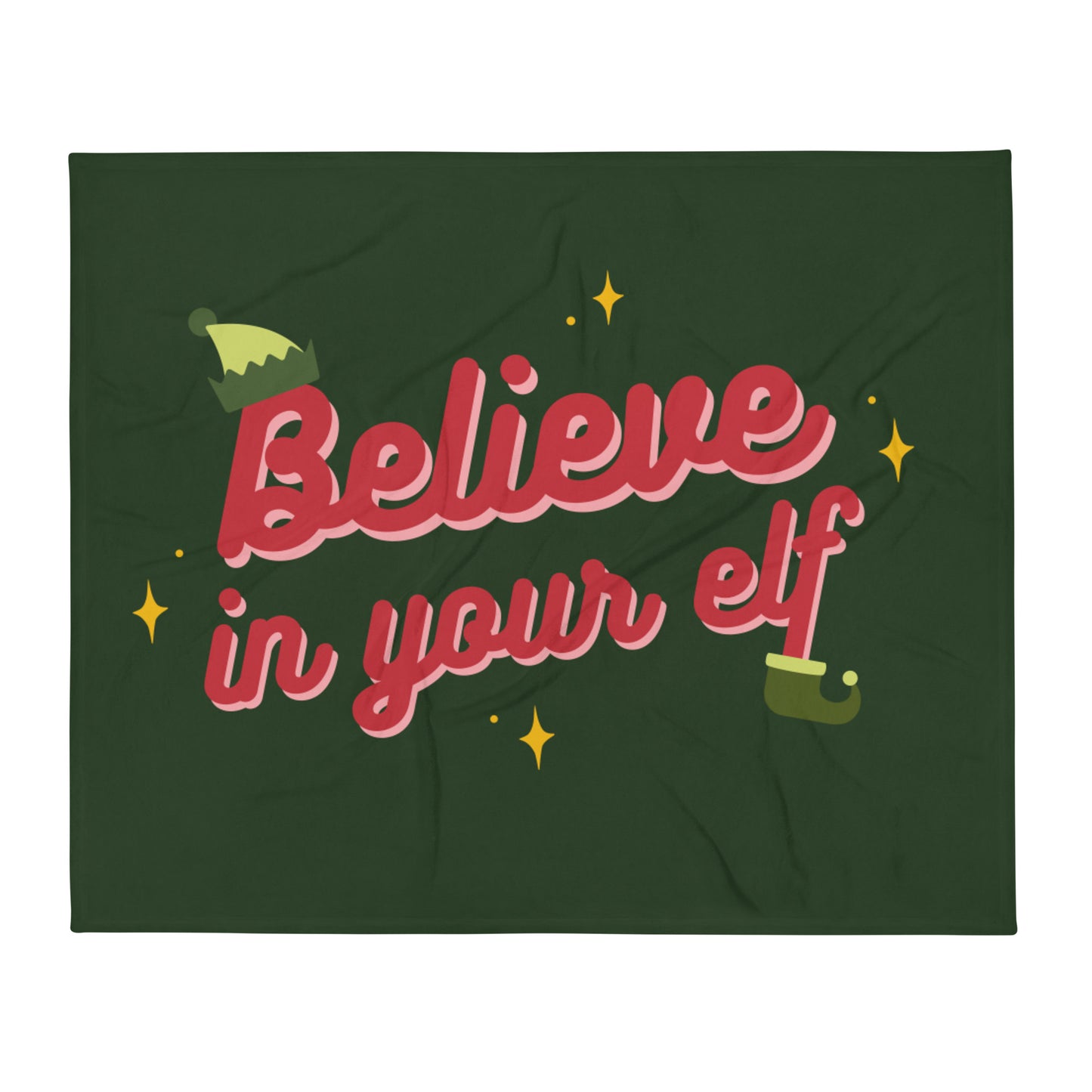 Believe in your Elf — Fuzzy Throw Blanket