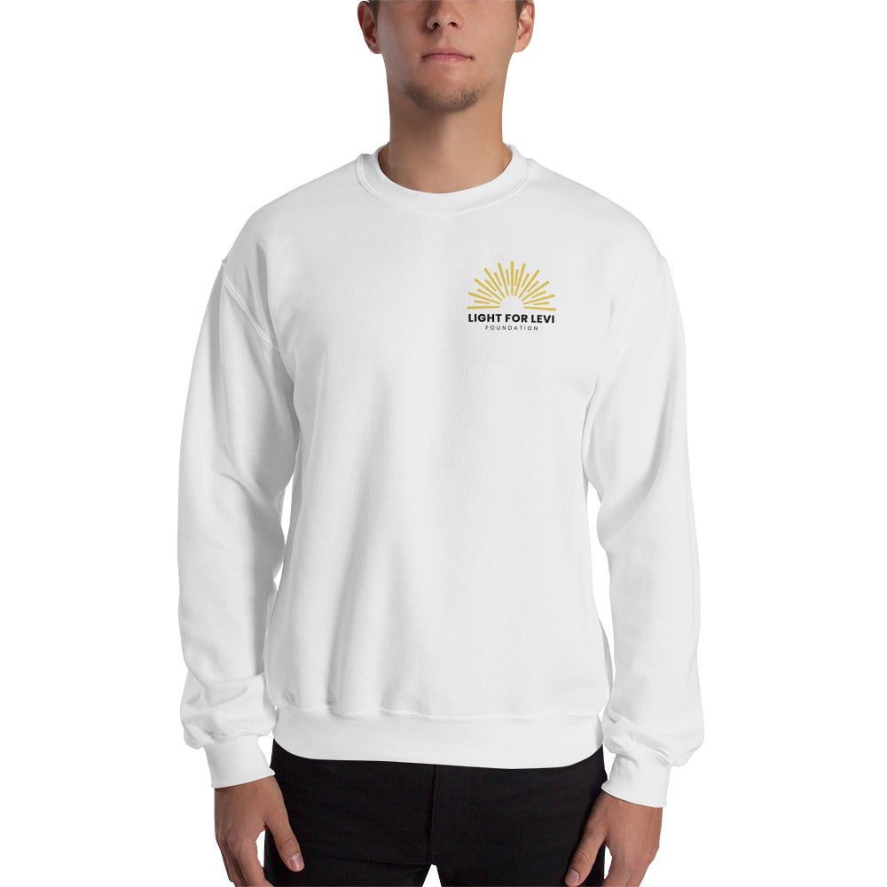 Light For Levi Foundation — Adult Unisex Pullover Sweatshirt (Chest Design)