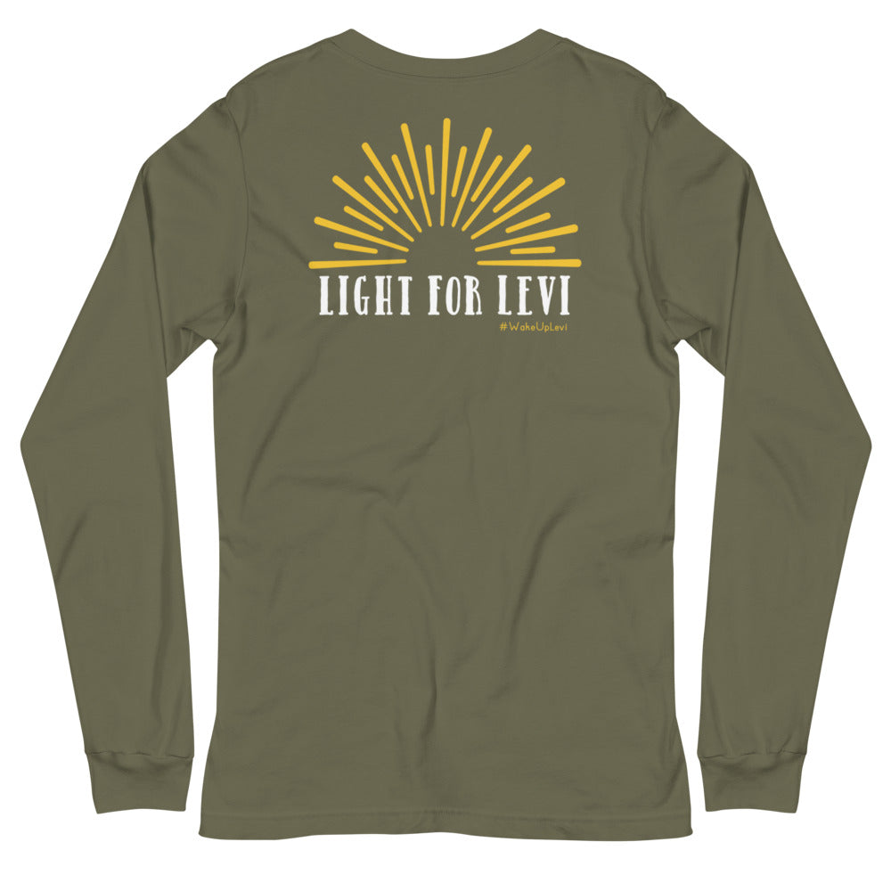 Light For Levi Foundation — Adult Unisex Long Sleeve Tee (Back Design)