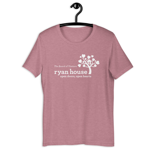 Ryan House — Adult Unisex Tee (White Logo/Center/Pastels)