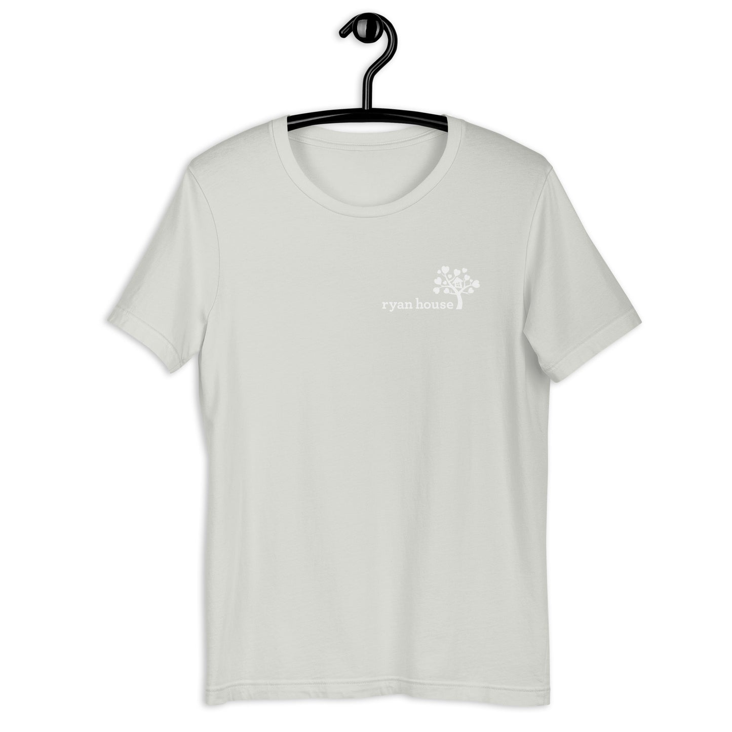Ryan House — Adult Unisex Tee (White Logo/Chest/Pastels)