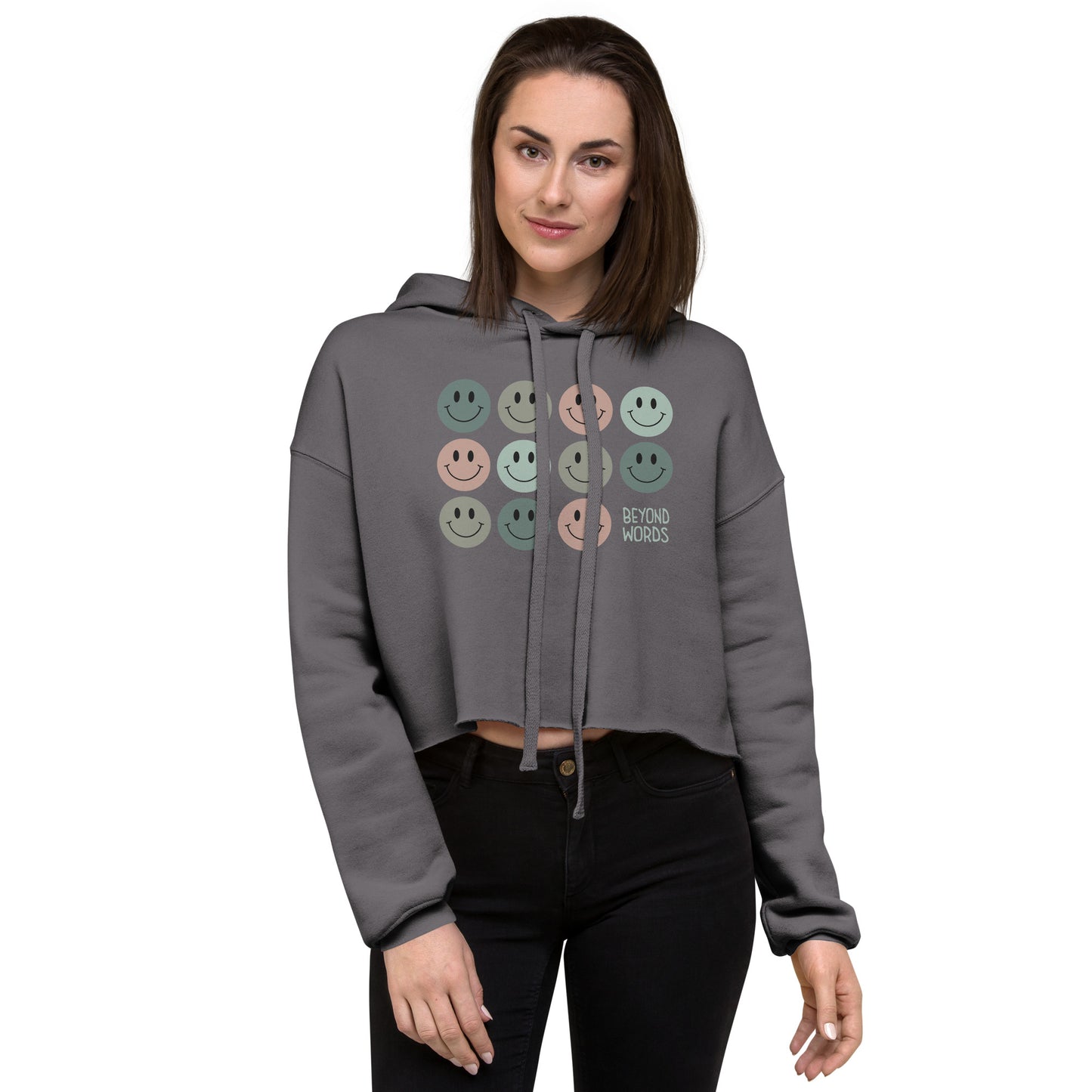 Beyond Words — Crop Hoodie