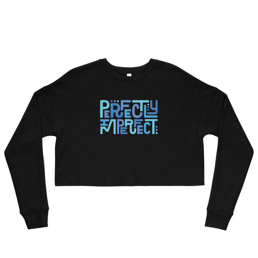 Bryce Carson Perfectly Imperfect Crop Sweatshirt Black M