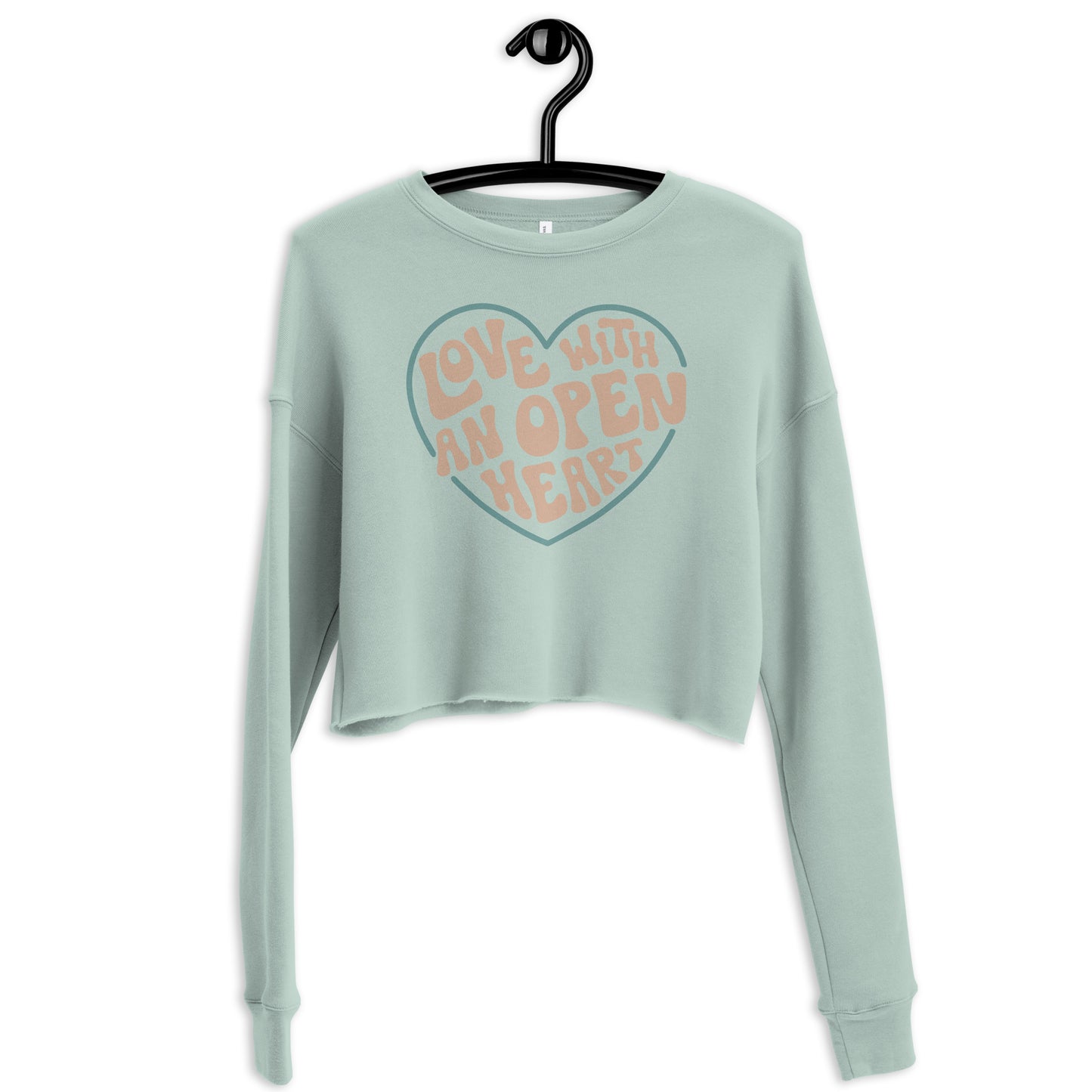 Love With An Open Heart — Crop Sweatshirt