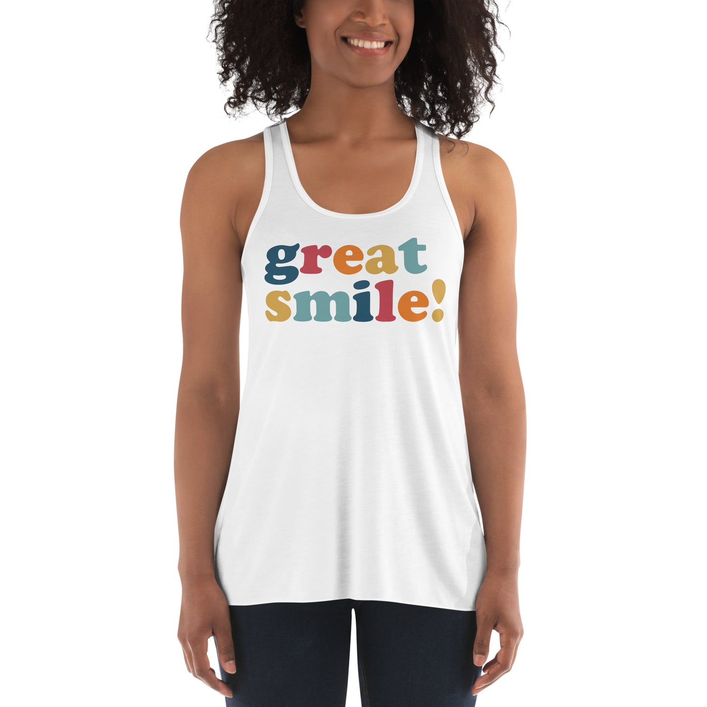 Great Smile! — Flowy Racerback Tank