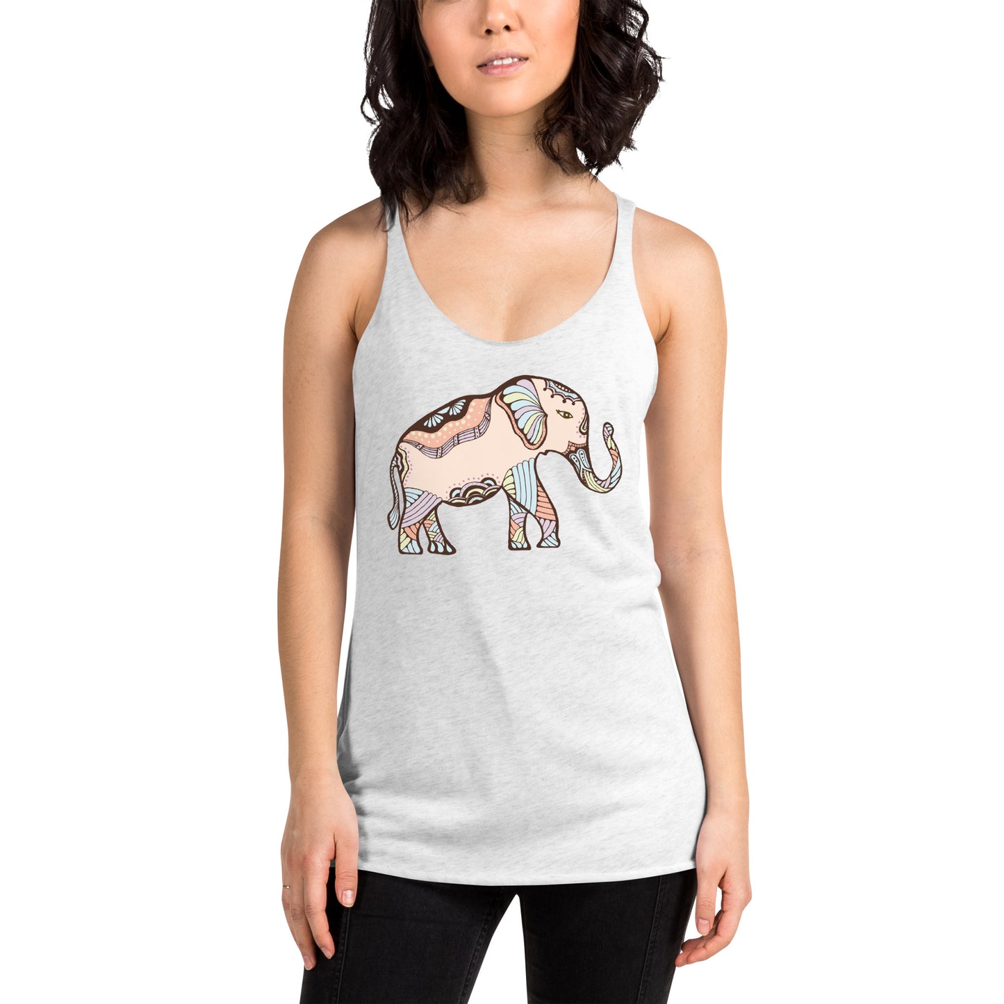 Elephant Luck — Women's Racerback Tank