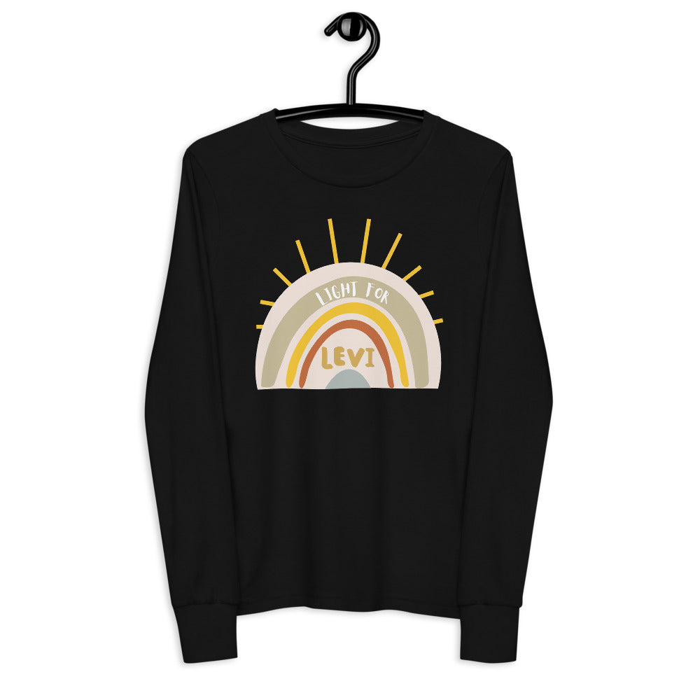 Light For Levi — Youth Long Sleeve Tee (Classic Rainbow)