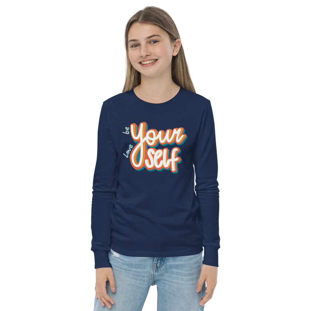 Be Yourself, Love Yourself — Youth Long Sleeve Tee