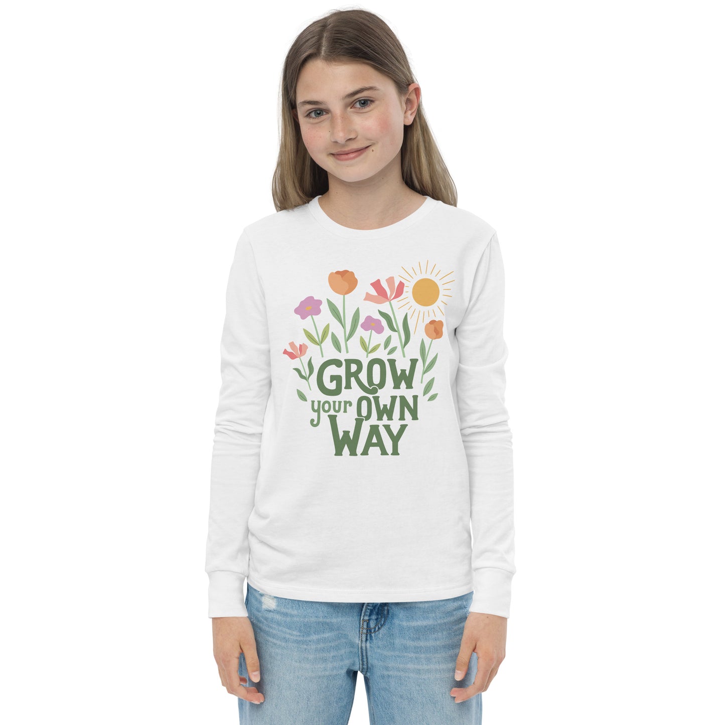 Grow Your Own Way — Youth Long Sleeve Tee