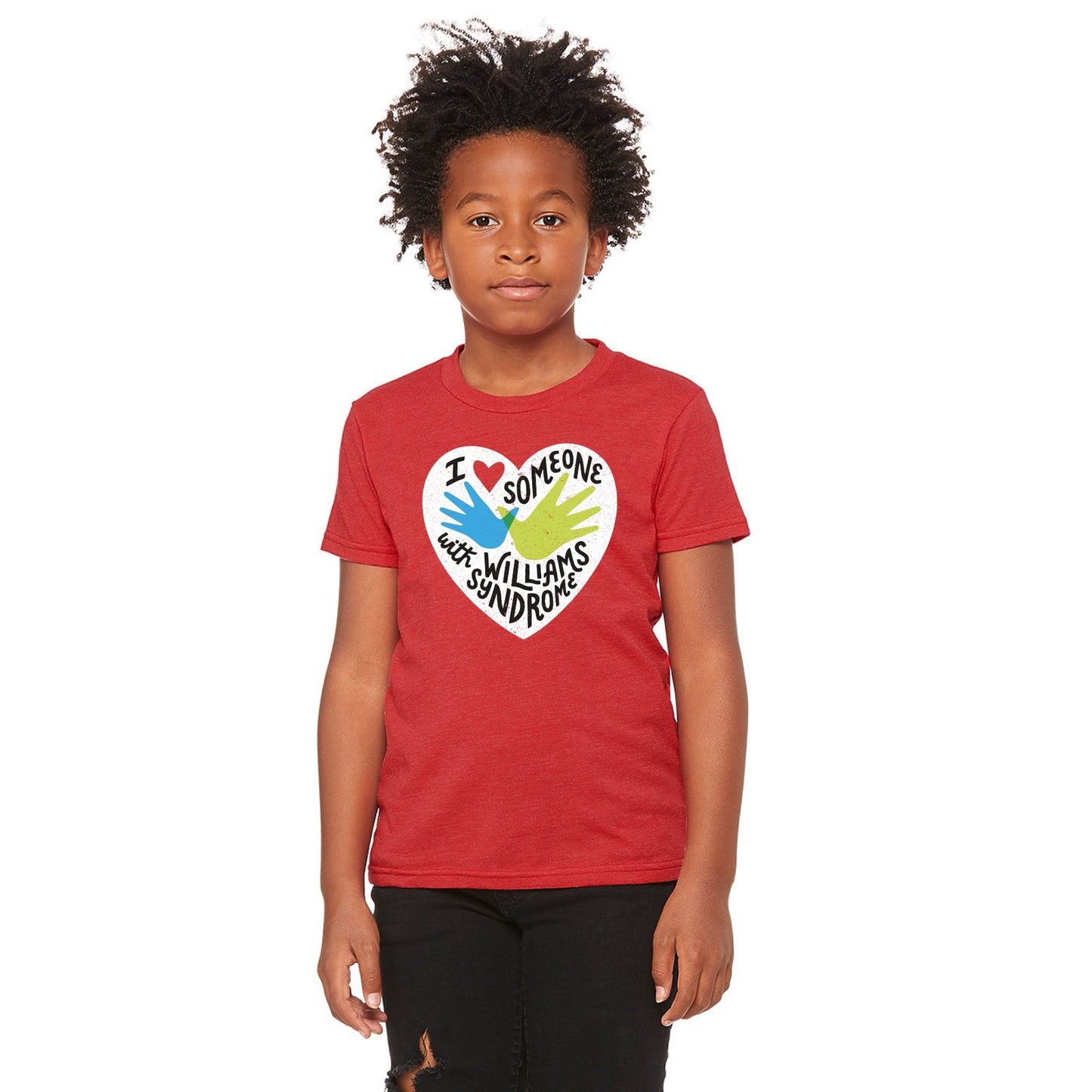 I ❤️ Love Someone with Williams Syndrome — Youth Unisex Tee