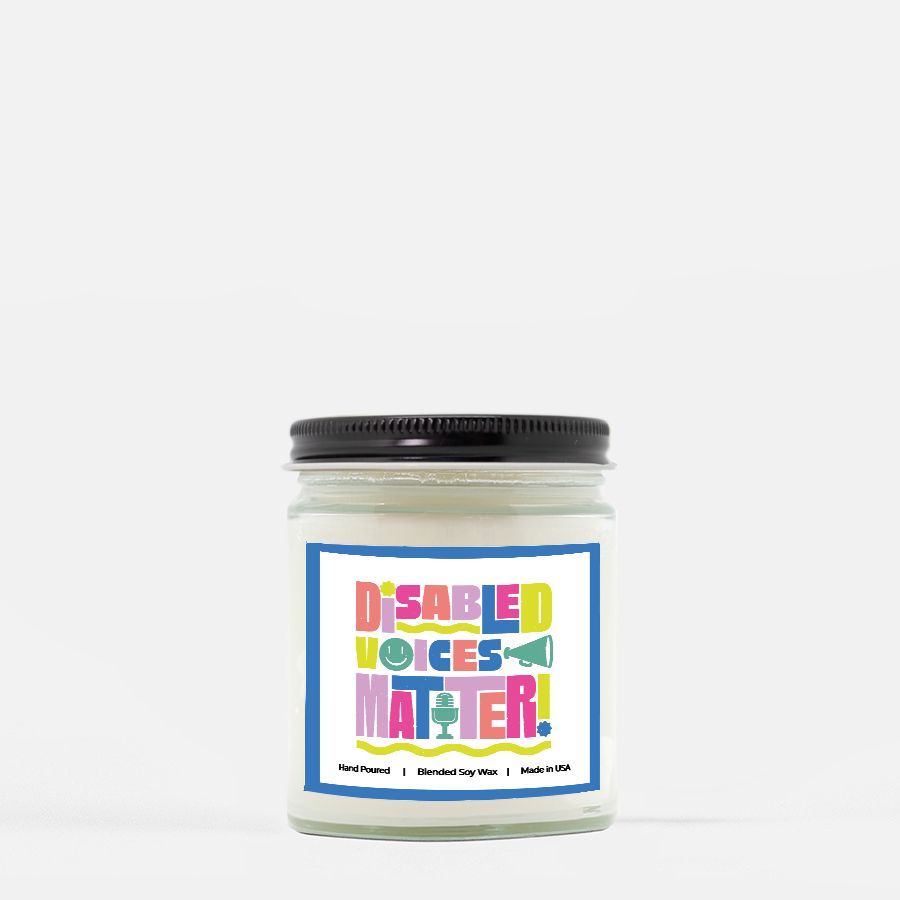 Disabled Voices Matter — 9oz Candle