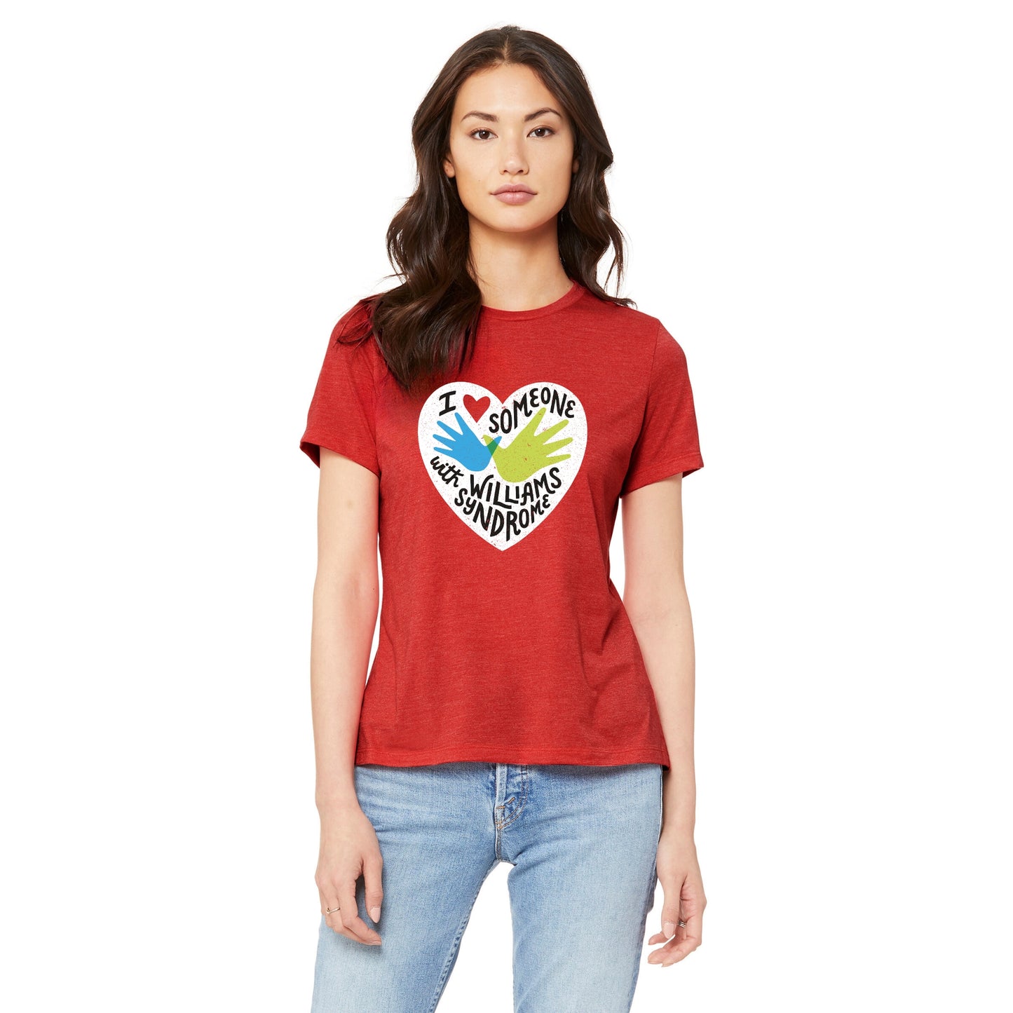 I ❤️ Love Someone with Williams Syndrome — Women's Relaxed Tee
