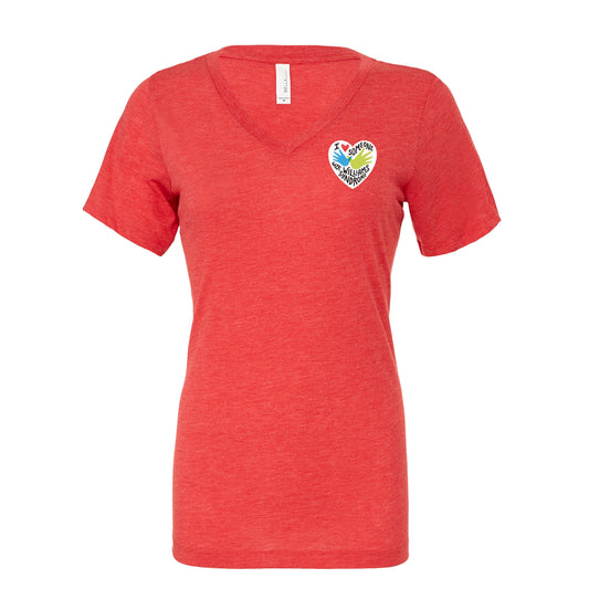 I ❤️ Love Someone with Williams Syndrome — Women's Relaxed V-Neck Tee