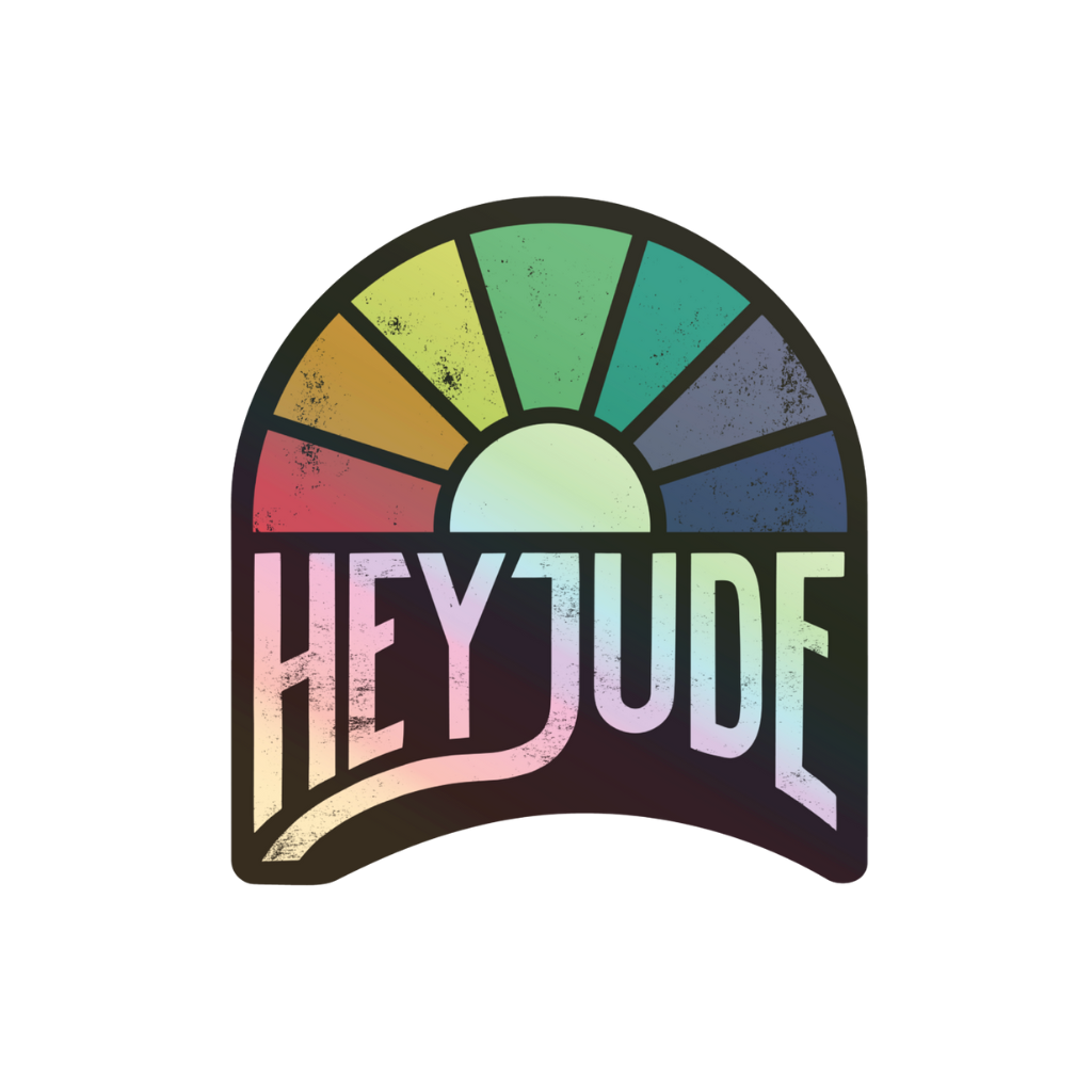 Hey Jude — Holographic Sticker