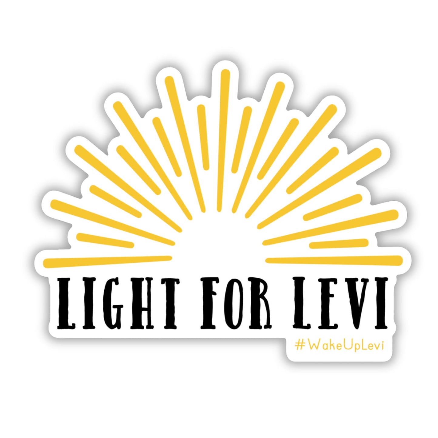Light For Levi Sunburst — Sticker