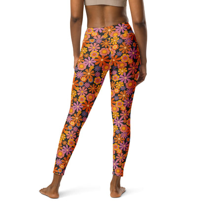 Dude — Women's Yoga Leggings (black background)