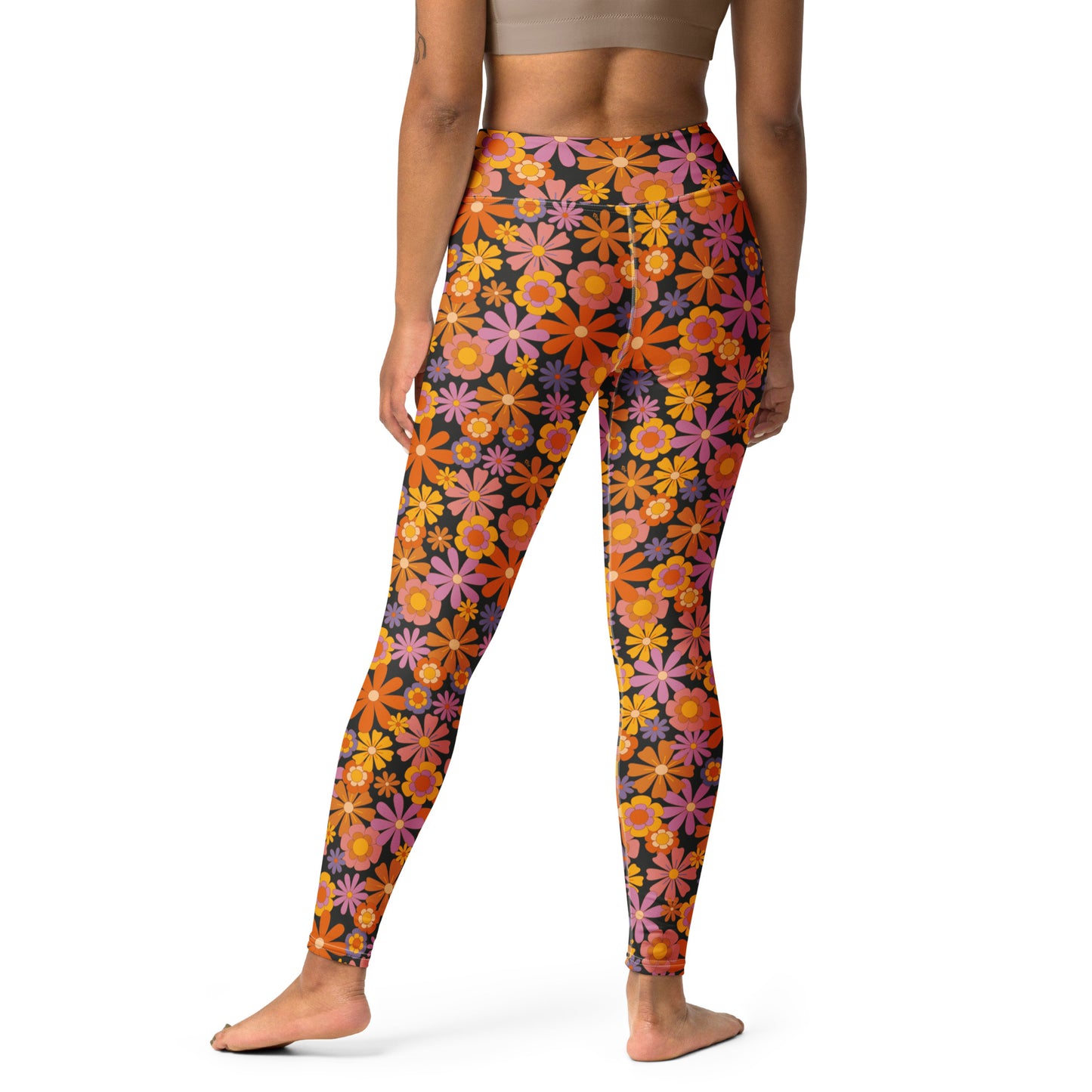 Dude — Women's Yoga Leggings (black background)