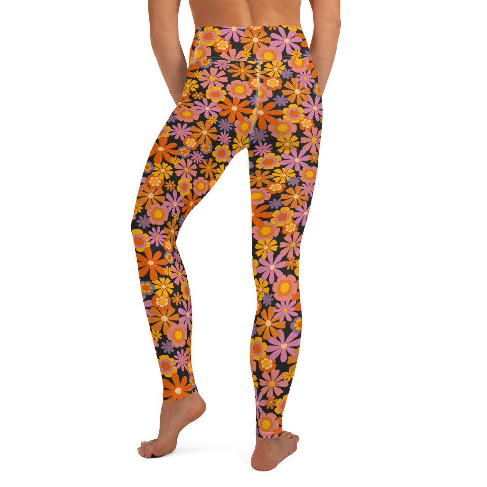 Dude — Women's Yoga Leggings (black background)