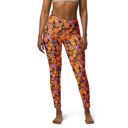 Dude — Women's Yoga Leggings (black background)