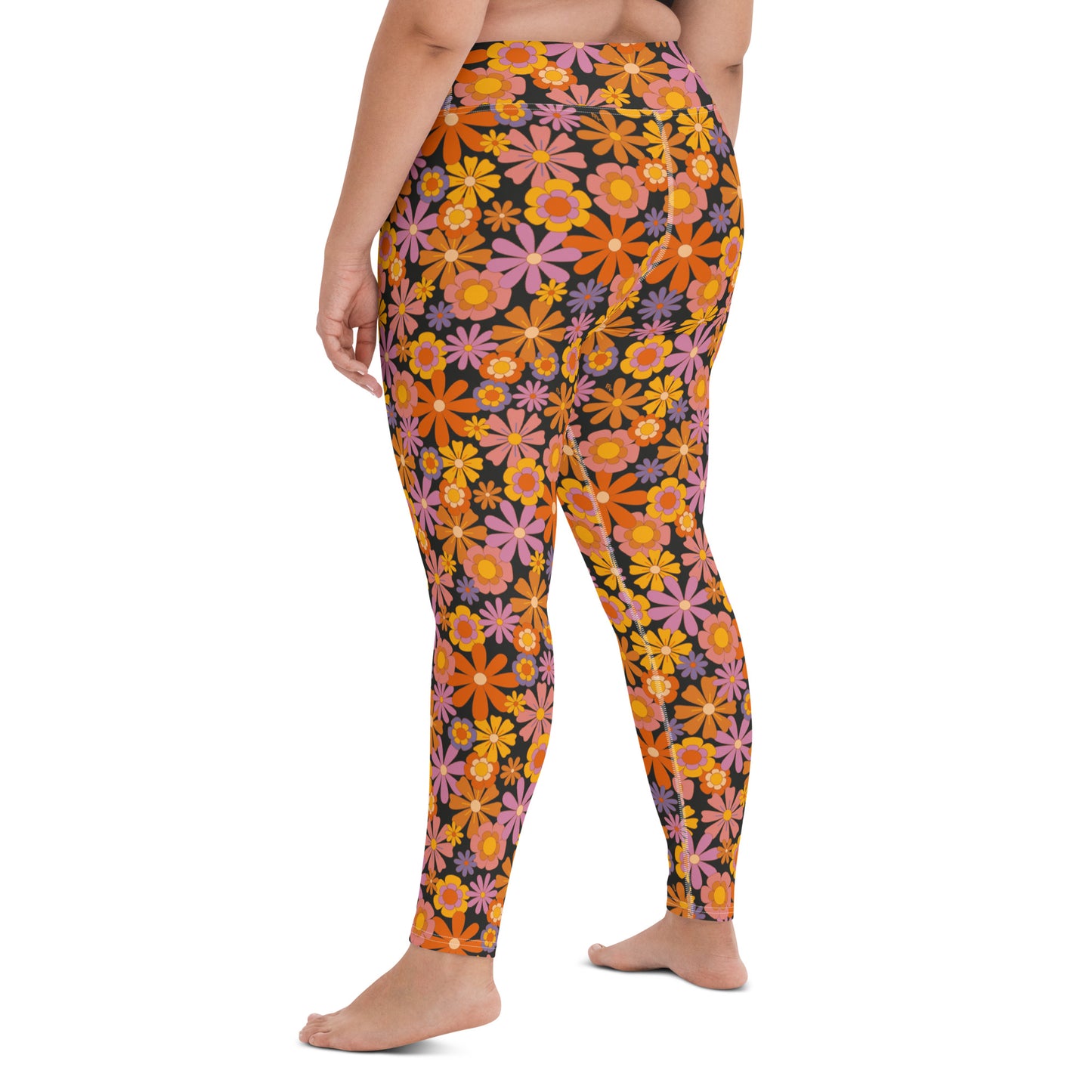 Dude — Women's Yoga Leggings (black background)