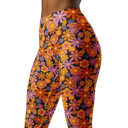 Dude — Women's Yoga Leggings (black background)