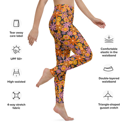 Dude — Women's Yoga Leggings (black background)