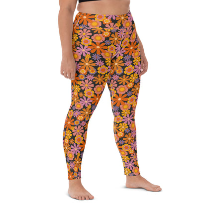 Dude — Women's Yoga Leggings (black background)