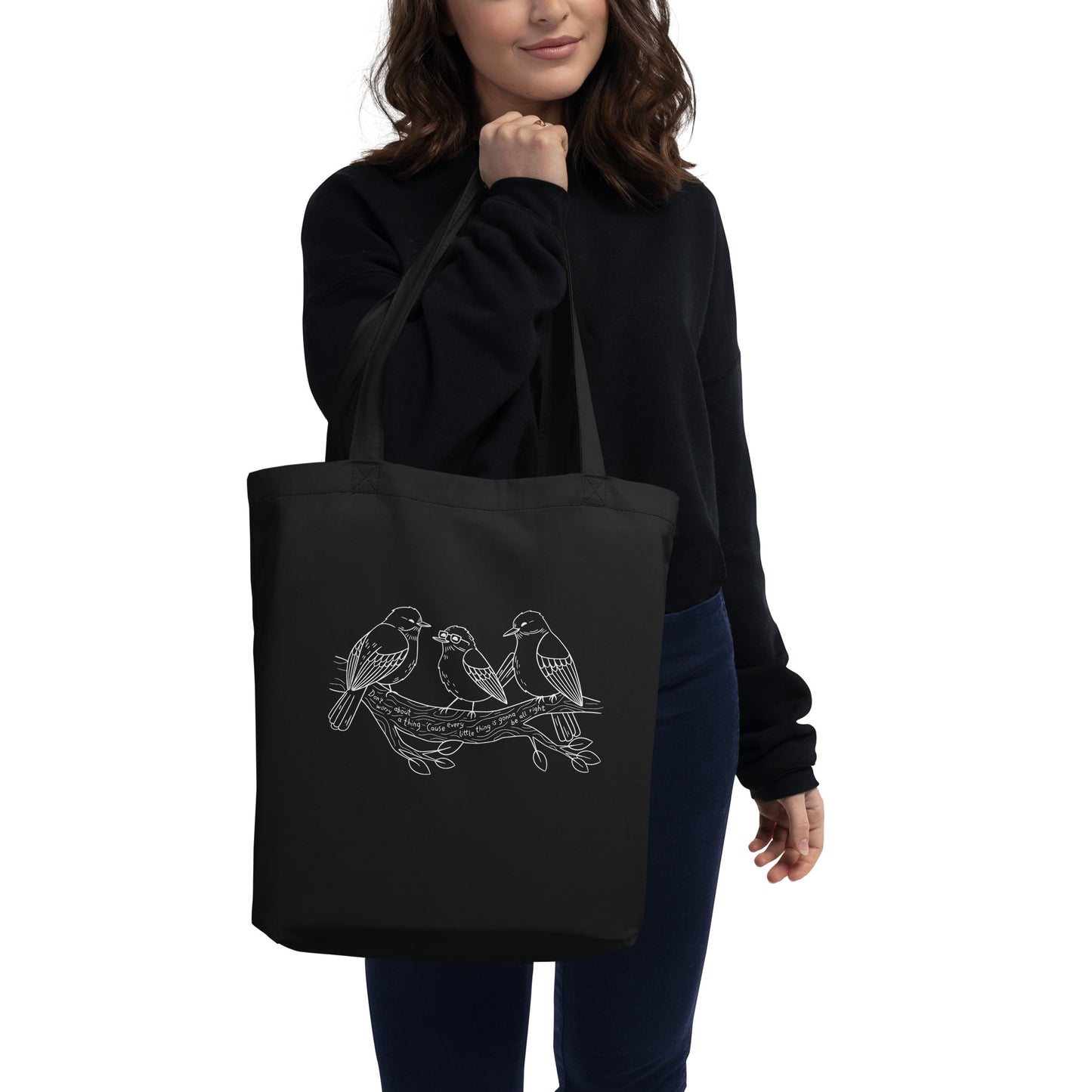 Three Little Birds — Large Eco Tote